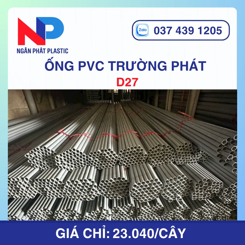 Ống Nhựa uPVC D27 Trường Phát